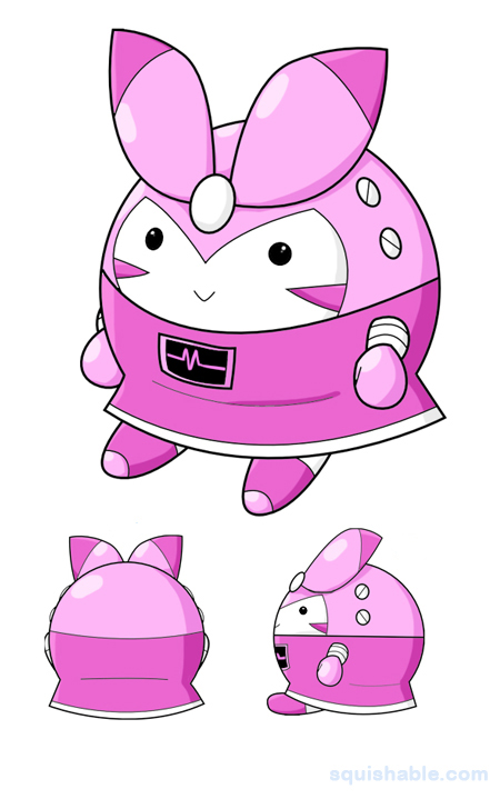 Squishable Pink Robot Girl