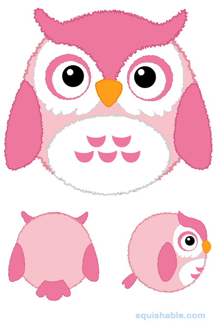 Squishable Pink Owl