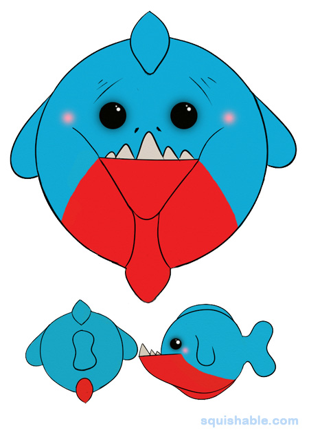 Squishable Toothy the Piranha