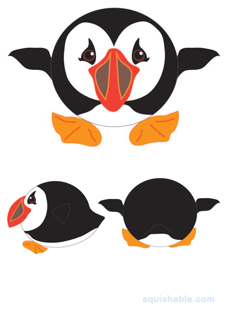 Squishable Fluffy Puffin