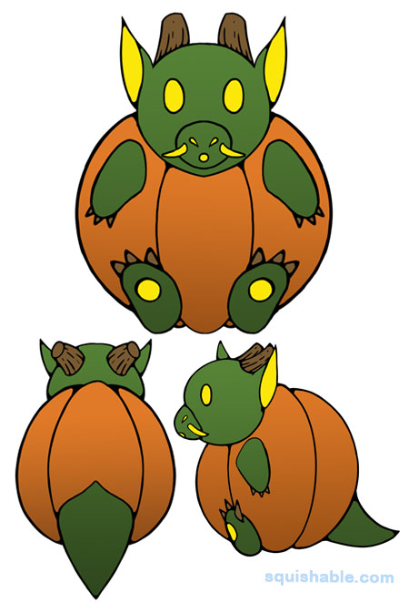 Squishable Pumpkin Dragon