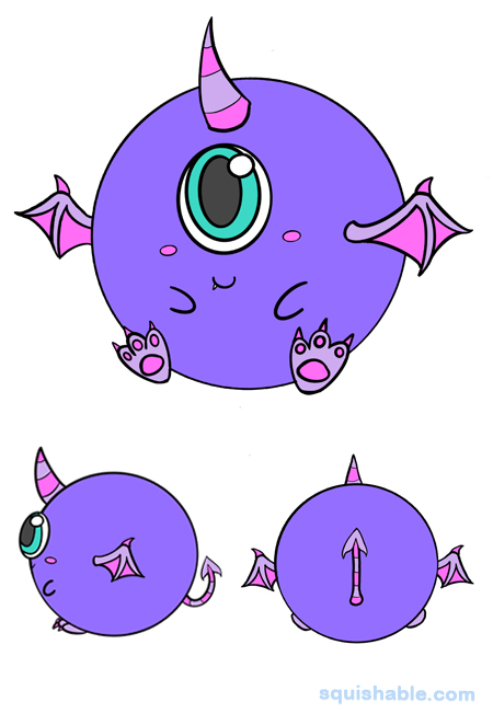 Squishable Purple Monster