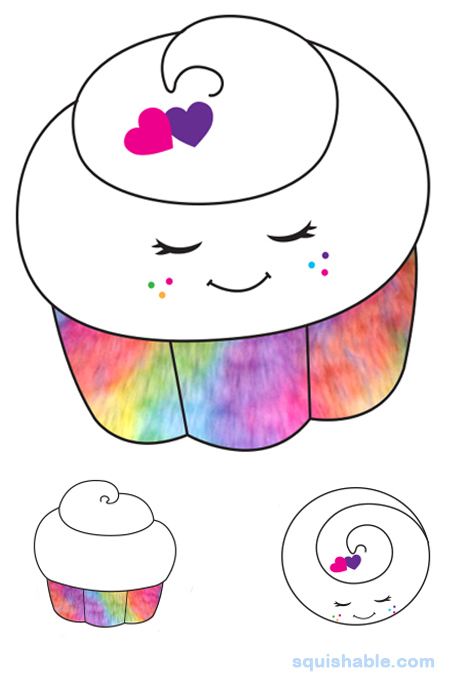 Squishable Rainbow Cupcake