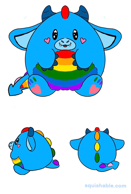 Squishable Rainbow Monster