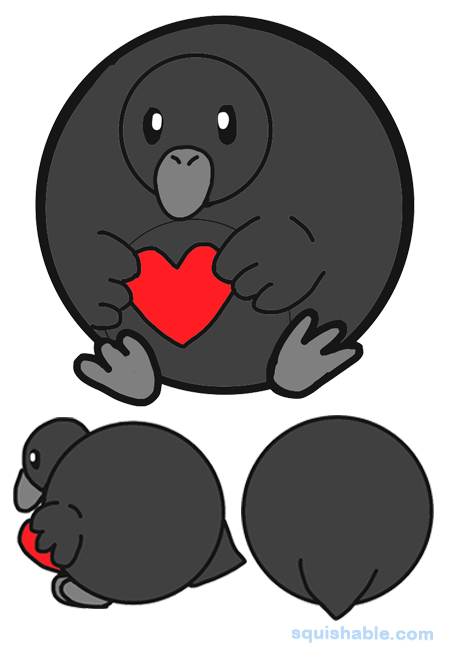 Squishable Raven and the Tell-Tale Heart