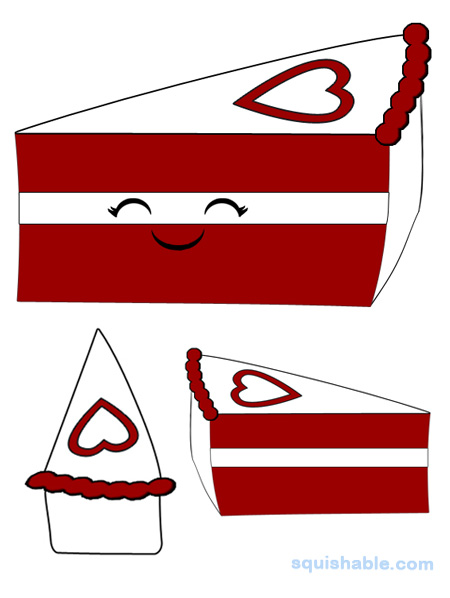 Squishable Red Velvet Cake