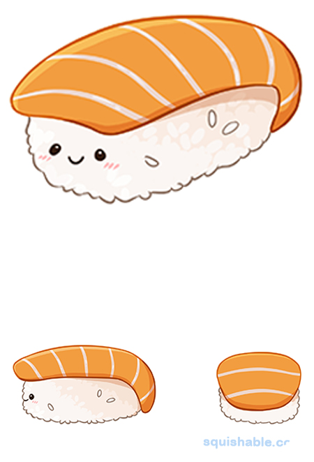 Squishable Salmon Sushi