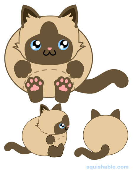 Squishable Siamese Cat