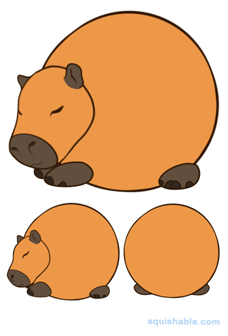 Squishable Sleepy Capybara