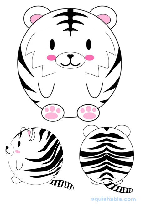 Squishable Snow Tiger