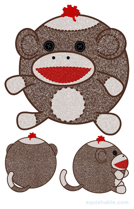 Squishable Sock Monkey