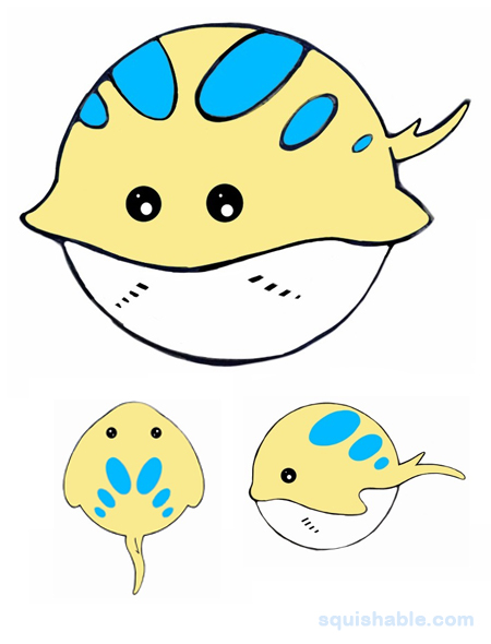 Squishable Blue Spotted Stingray