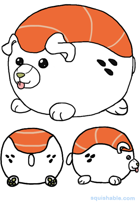 Squishable Sushi Puppy