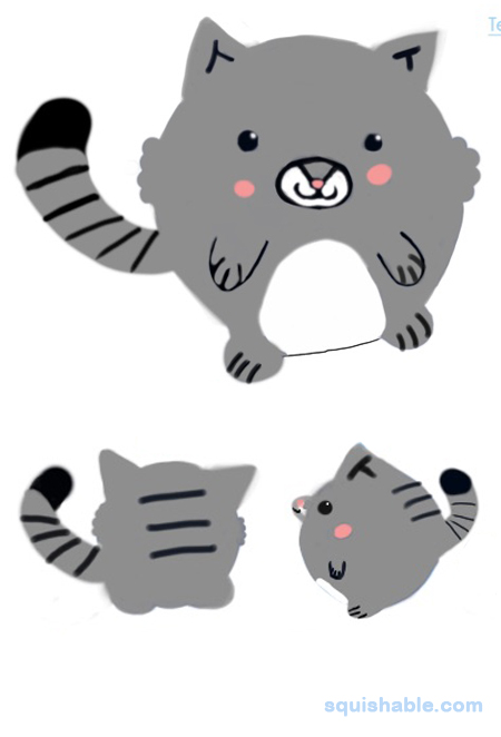 Squishable Grey Tabby Cat