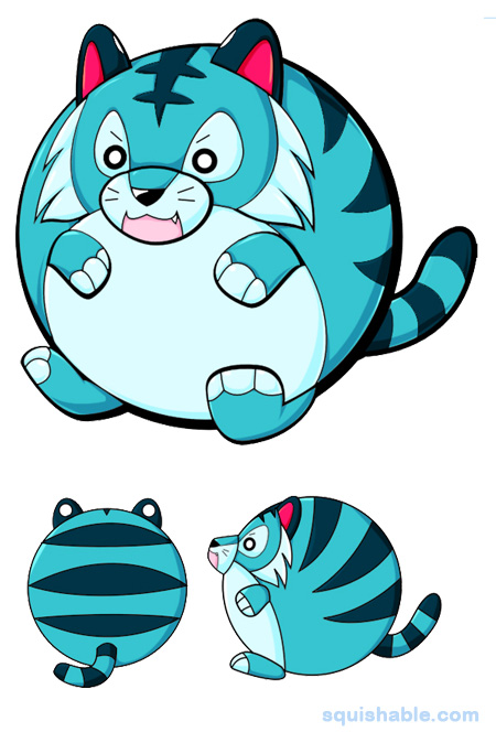 Squishable Teal Tiger