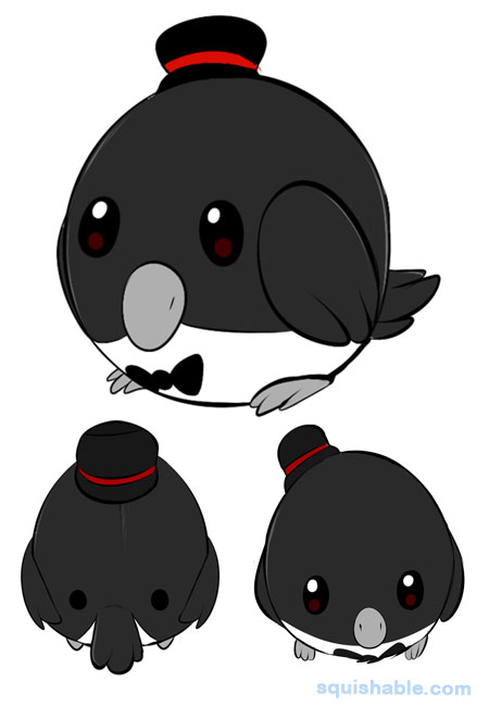 Squishable Tuxedo Crow