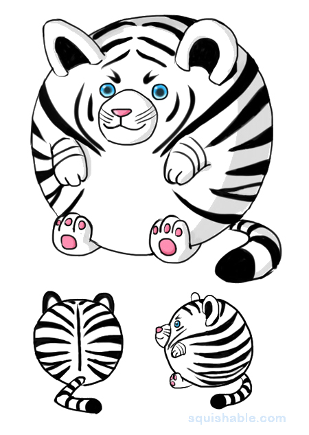 Squishable White Tiger