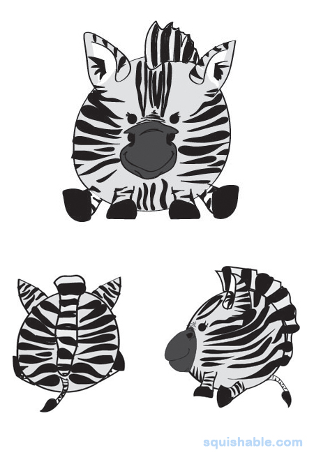 Squishable Zebra