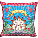 Lucky Kitsune Pillow thumbnail
