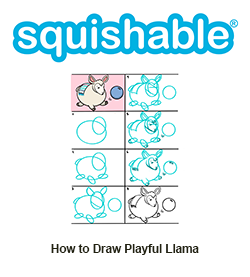How to Draw Playful Llama