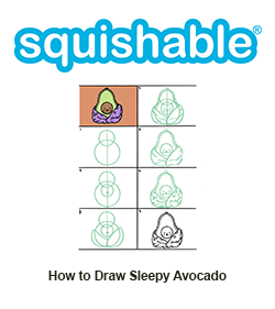 How to Draw Sleepy Avocado