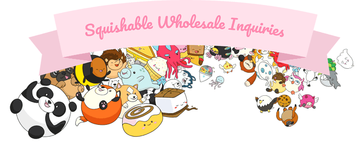 Squishable Wholesale Inquiries banner